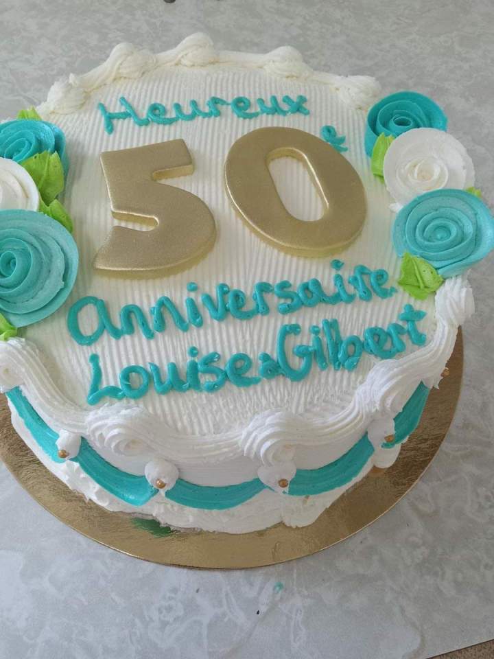Gâteau 50 ans Mercier