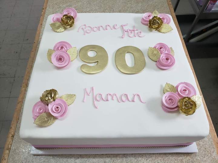 Gâteau anniversaire maman 90 Mercier